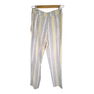 NWT Olivaceous Rayon Linen Striped Pants Size S